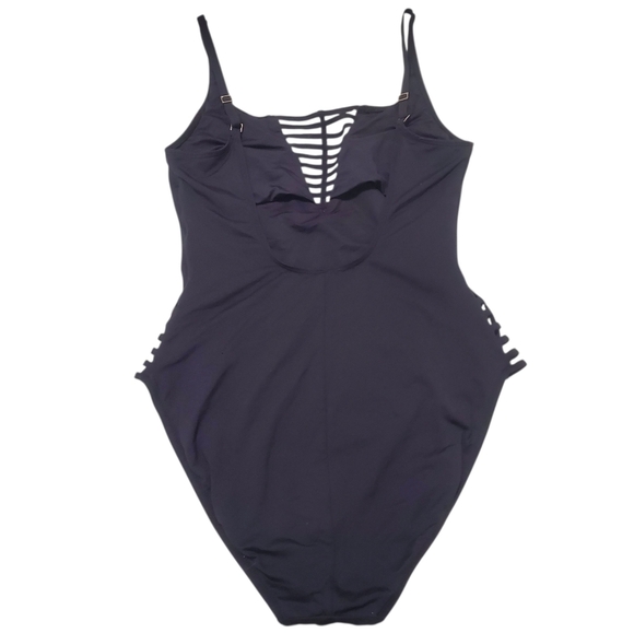 La Blanca Black One Piece Swimsuit Cutout Black 10 Bathing Suit Sexy - Picture 5 of 16